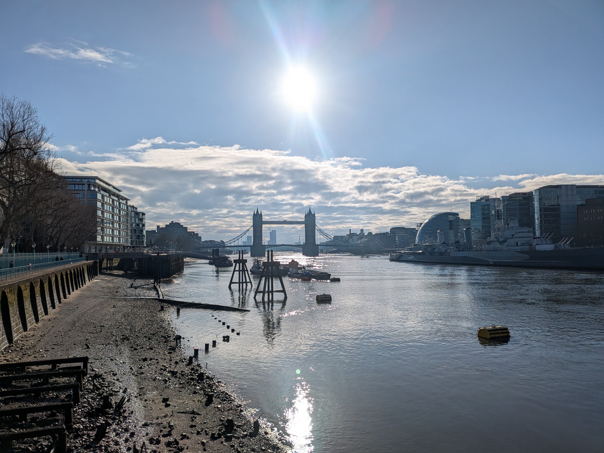 Tower Bridge and the Thames, London
